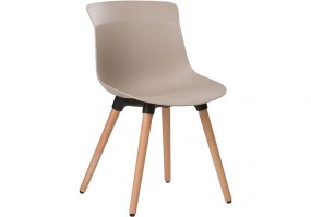 Cadeira-fixa-polipropileno-ANM 6708 F-Nude-pé-madeira-Anima-HS-Móveis